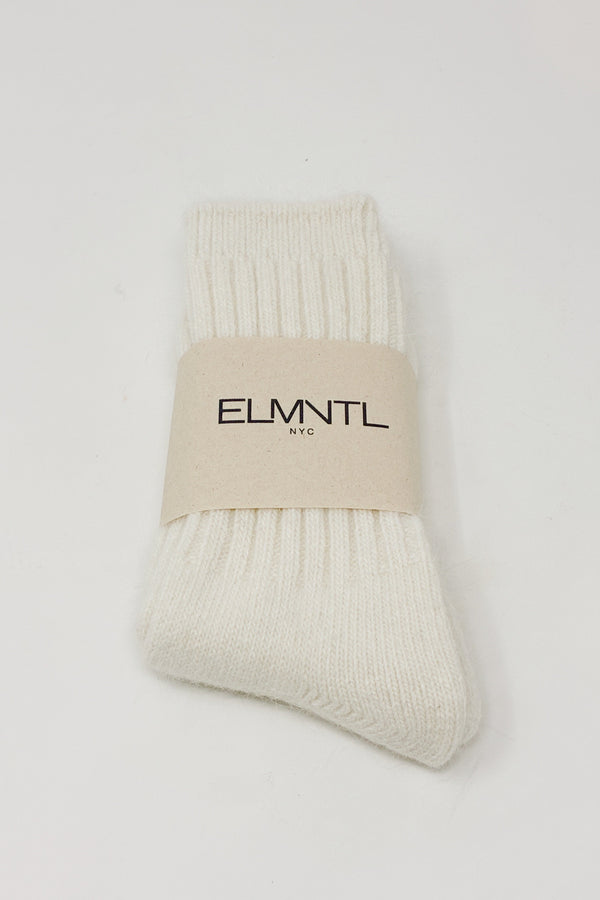 Wool Socks Cream