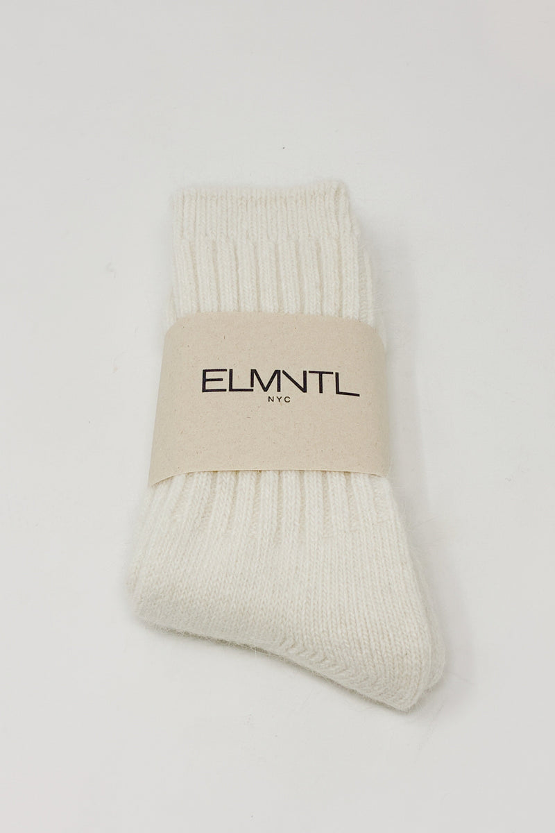 Wool Socks Cream