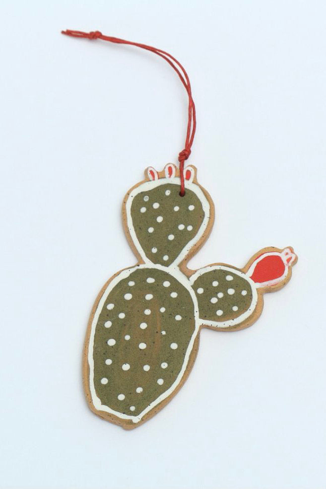 Opuntia Ornament Green with Black