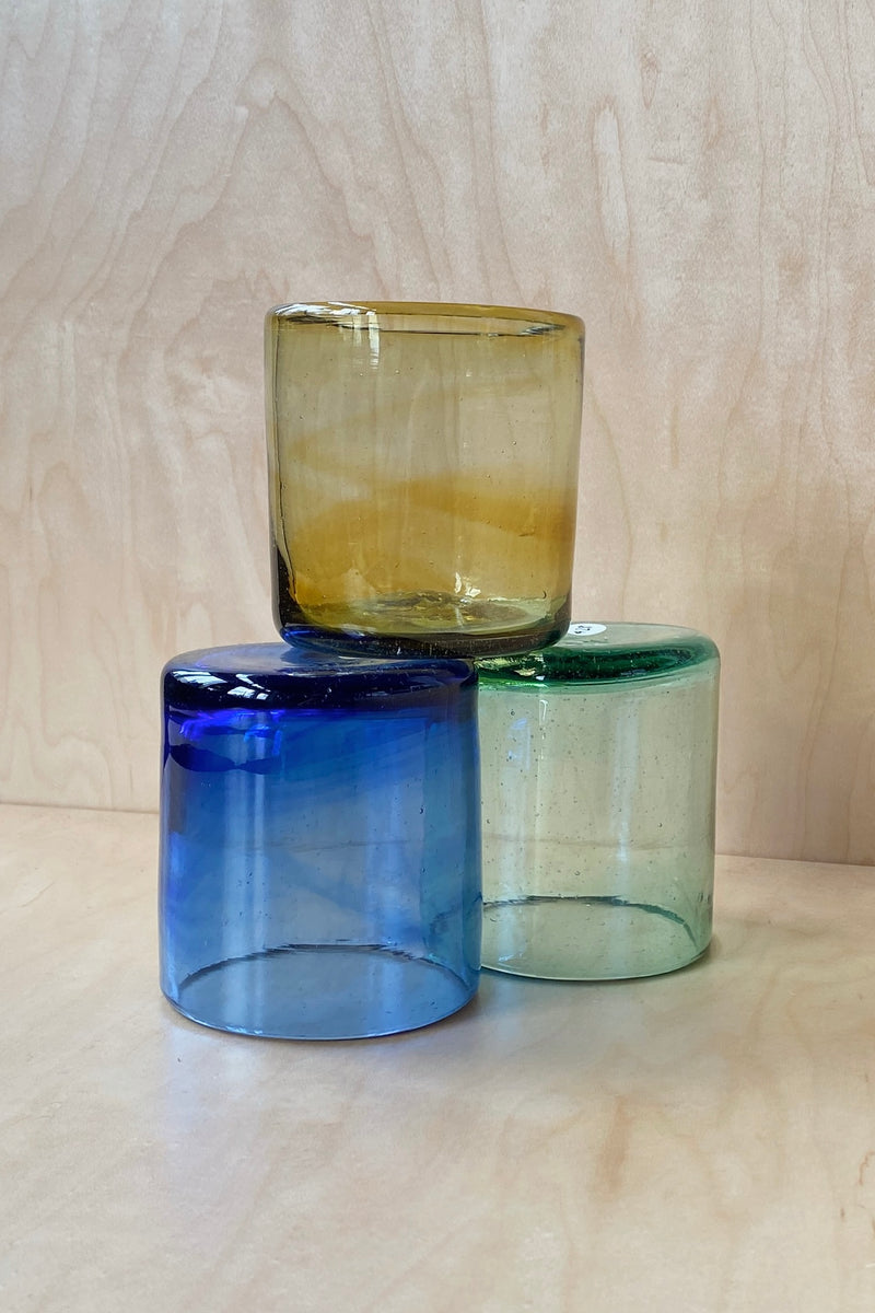Hand Blown Medium Tumbler Cobalt