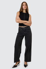 Billie Low Jean Ash Black