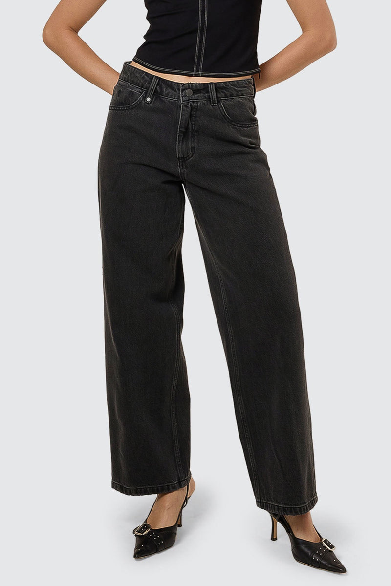 Billie Low Jean Ash Black