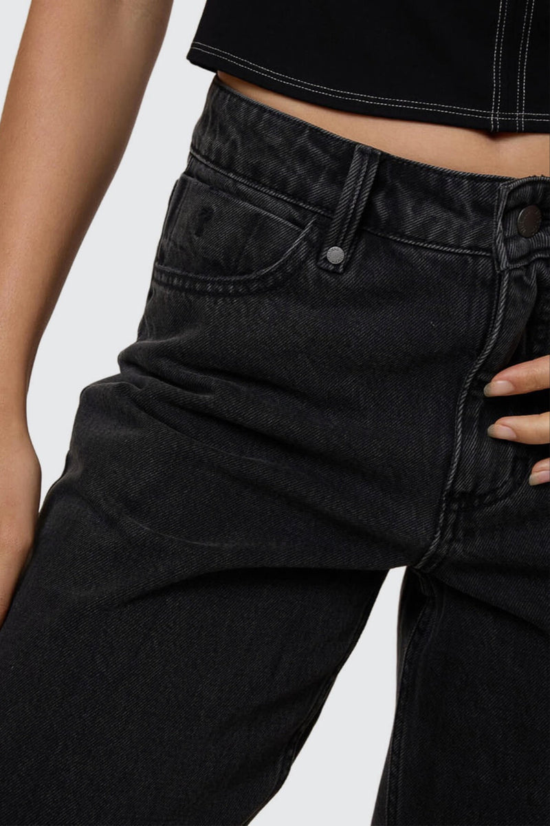 Billie Low Jean Ash Black