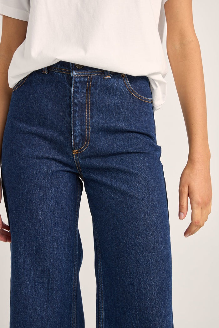 Demi High Loose Jeans Indigo