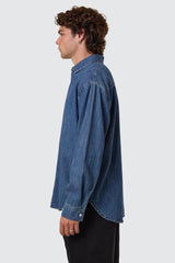 Canyon Oversize Denim Shirt Vanish Mid Blue