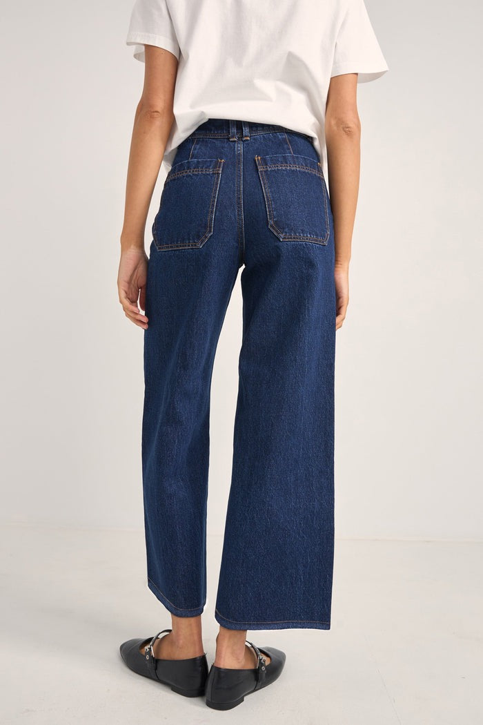 Demi High Loose Jeans Indigo