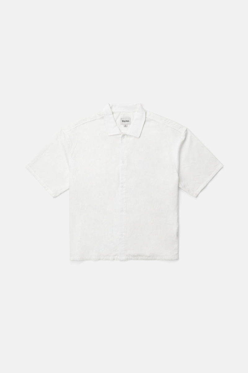 Leads Relaxed Check Shirt White