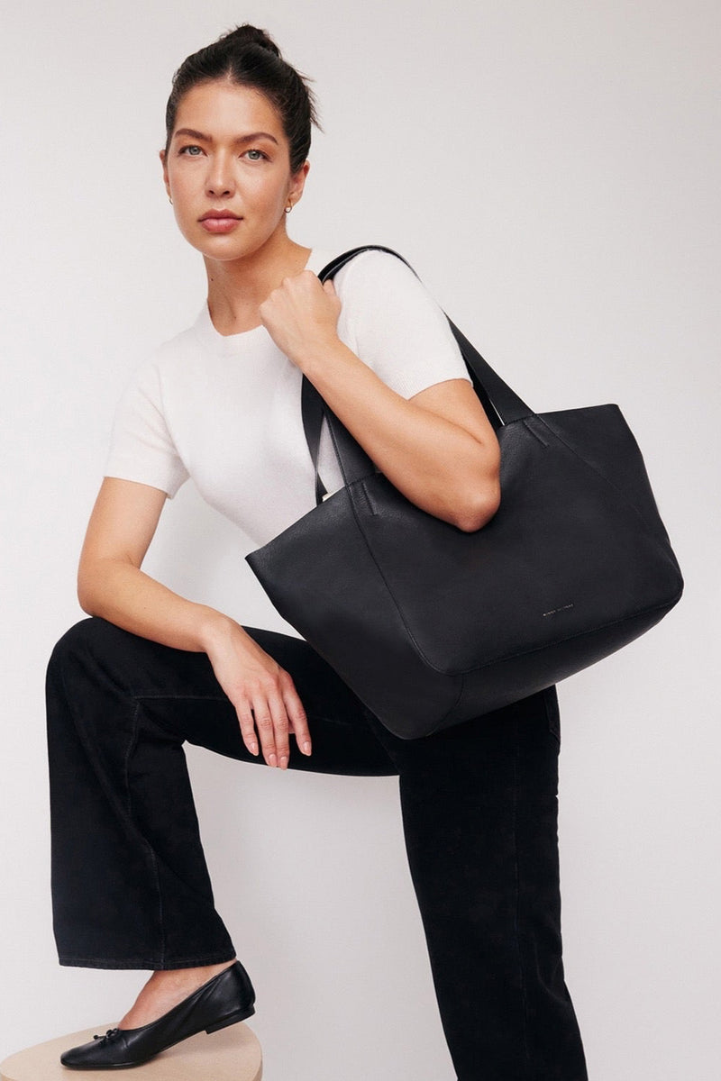 The Times Tote Black