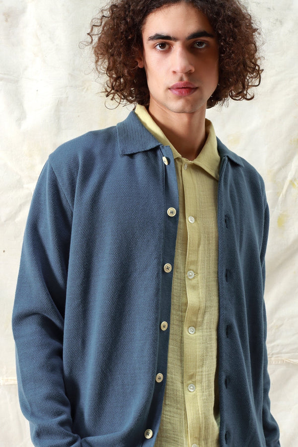 Brewer Cardigan Blue
