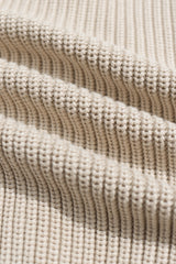 Albers Cardigan Ribbed Stone