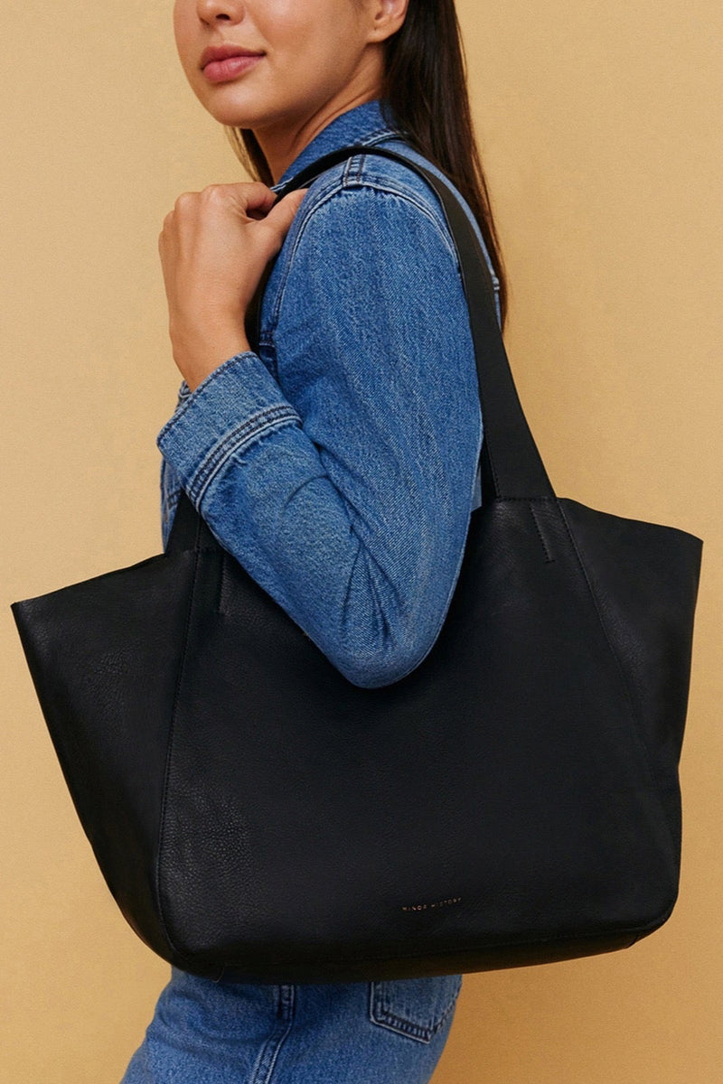 The Times Tote Black