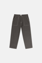 Contrast Stitch Carpenter Canvas Pant Black