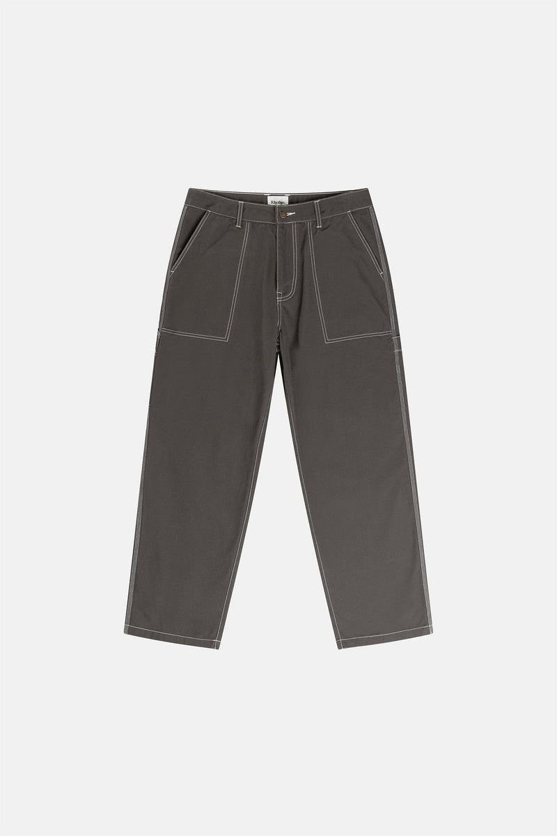 Contrast Stitch Carpenter Canvas Pant Black