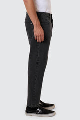 Chopped Straight Jean Ash Black