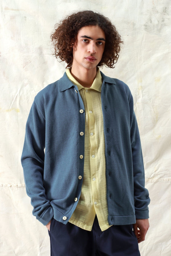 Brewer Cardigan Blue