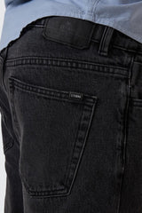Chopped Straight Jean Ash Black