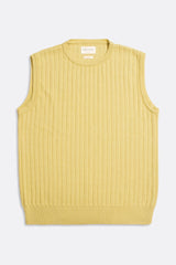 Jards Ribbed Vest Dusk Yellow