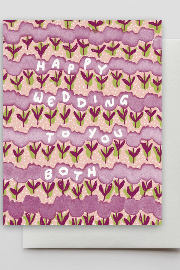 Happy Wedding Dancing Tulips Card