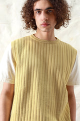 Jards Ribbed Vest Dusk Yellow