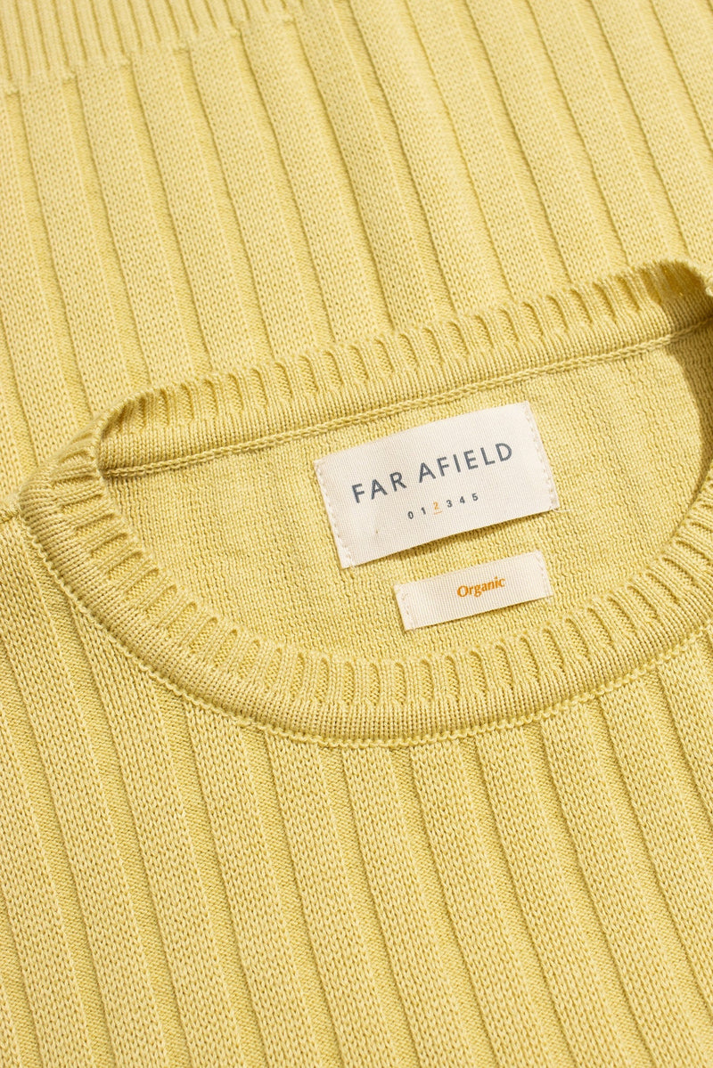 Jards Ribbed Vest Dusk Yellow