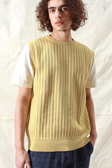 Jards Ribbed Vest Dusk Yellow