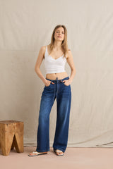Charlie Low Rise Jean Dark Denim