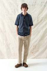 Velzy Cardigan Helio Stripe Navy Iris