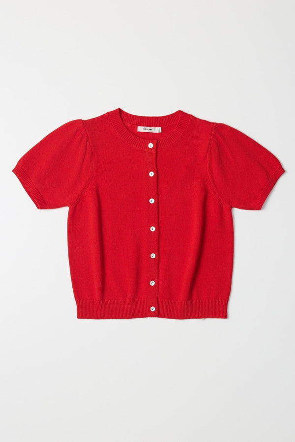 The Camden Cardigan Red