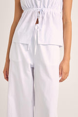 Posie Gathered Pants White