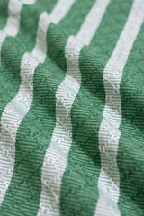 Selleck Short Sleeve Shirt Dobby Stripe Tropical Green