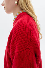 Carmen Knitted Sweater Red