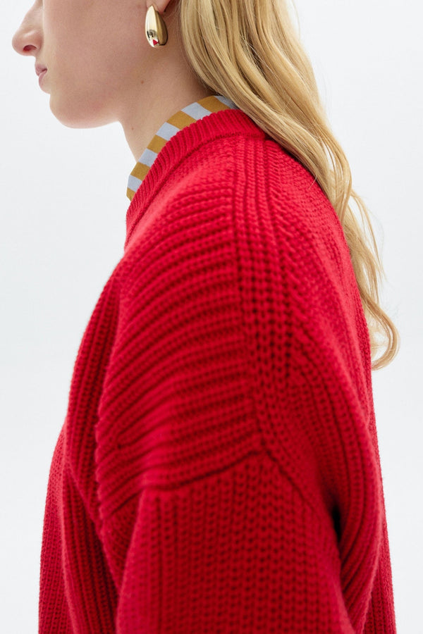 Carmen Knitted Sweater Red
