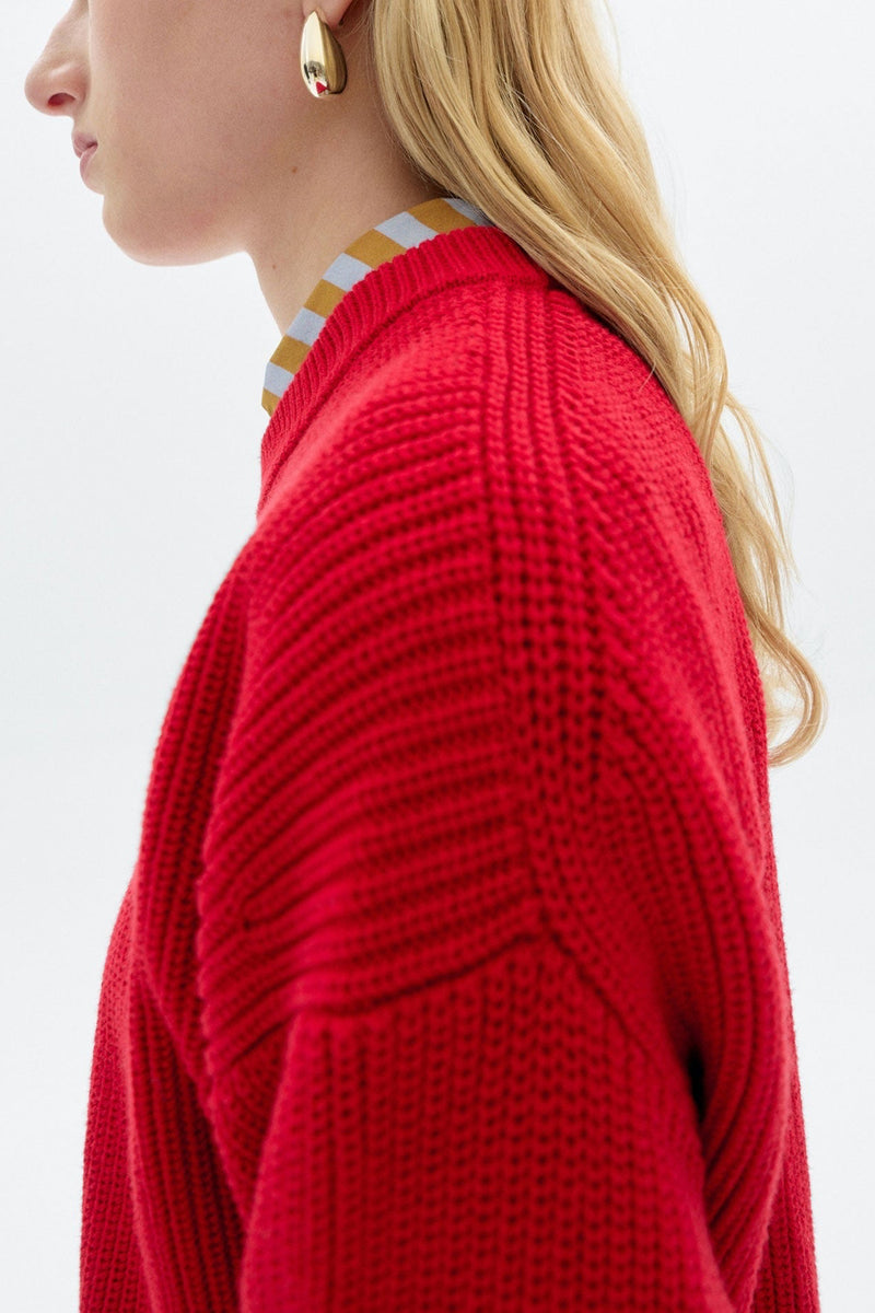 Carmen Knitted Sweater Red
