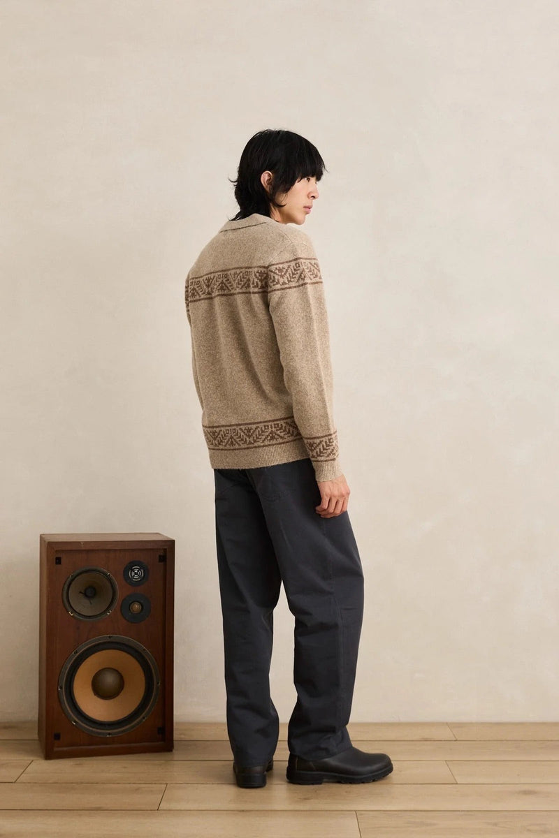 Longreach Jacquard Knit Natural