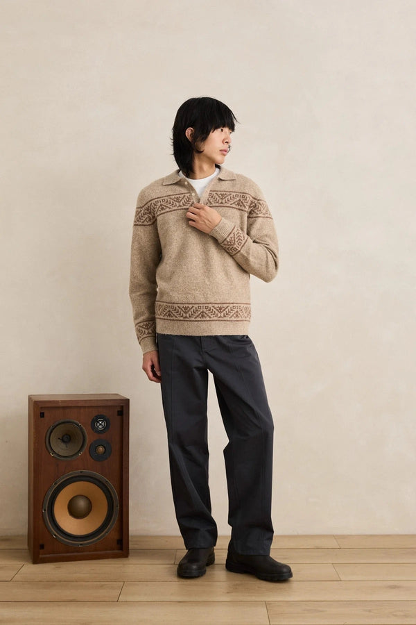 Longreach Jacquard Knit Natural