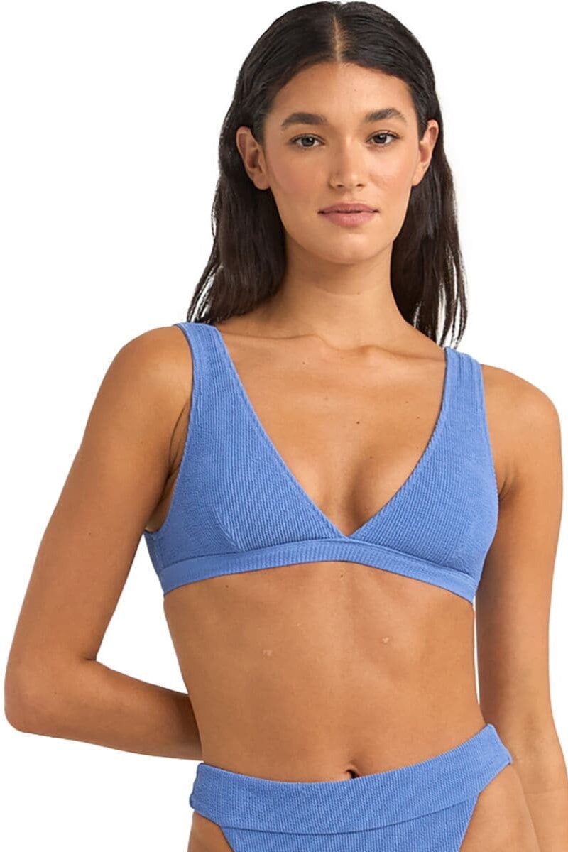 Isla Rib Tall Tri Top Cornflower