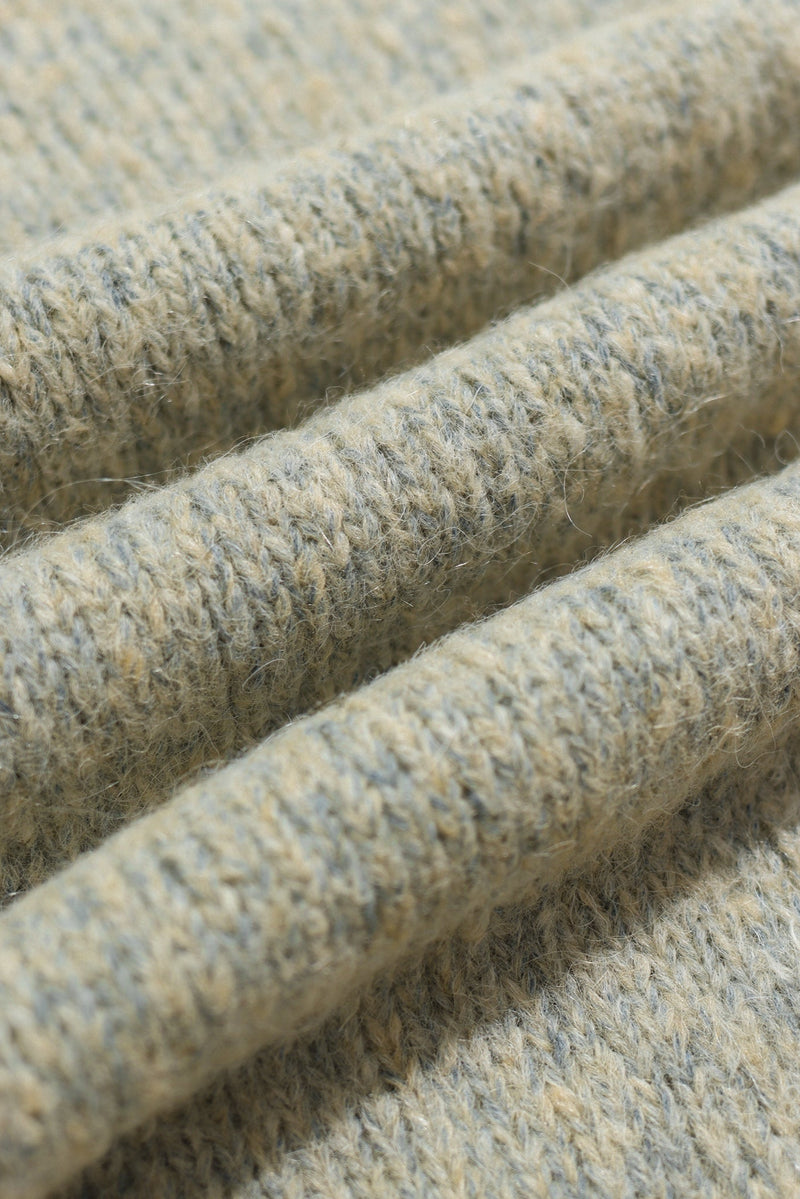 Kier Knitted Polo Stone Fleck