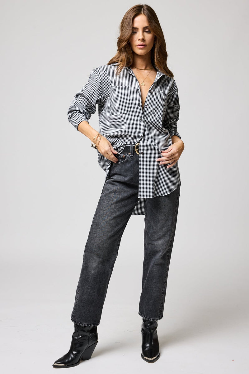 The Gingham Favorite Shirt Black & White