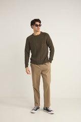 Mohair Fishermans Knit Fatigue