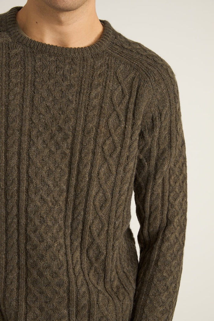 Mohair Fishermans Knit Fatigue