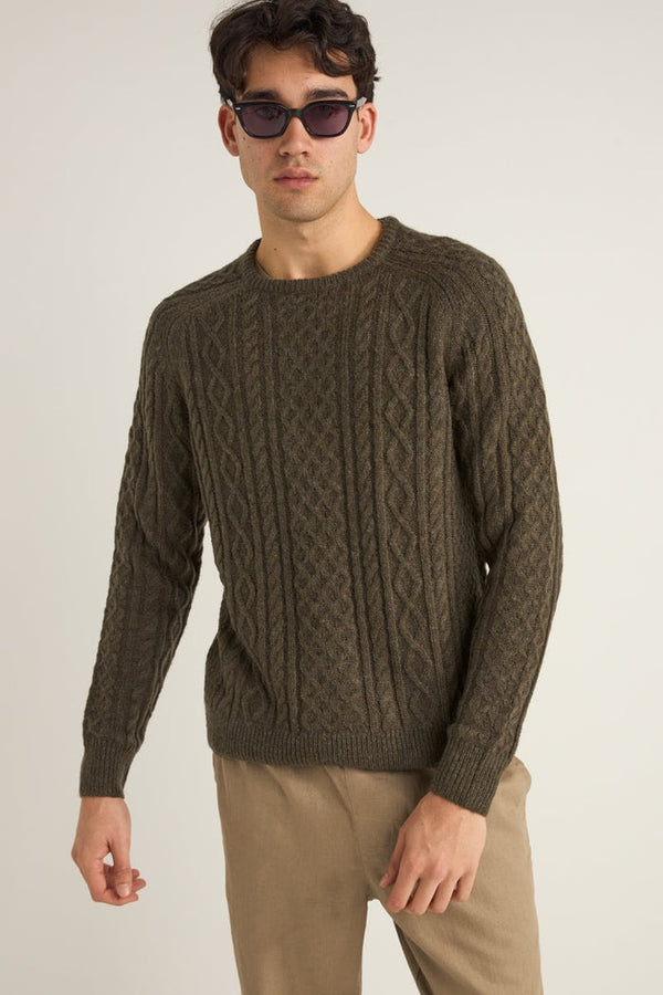 Mohair Fishermans Knit Fatigue