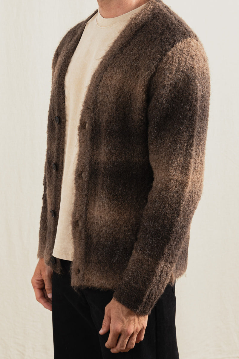 Essential Gradient Cardigan Chocolate