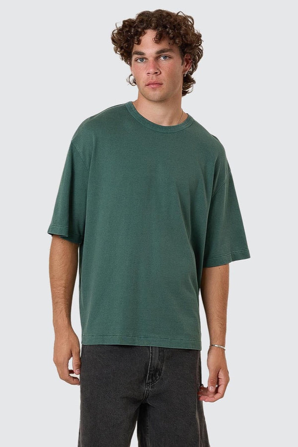 Hemp Box Fit Oversize Tee Sea Pine