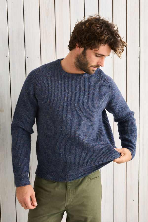 Scramble Crew Knit Navy