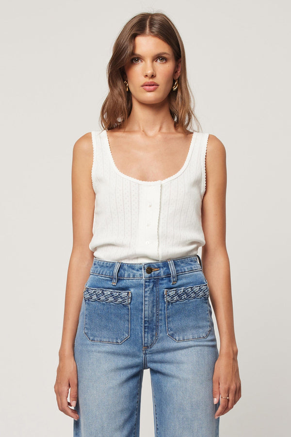 Paloma Pointelle Tank Cloud