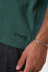 Hemp Box Fit Oversize Tee Sea Pine