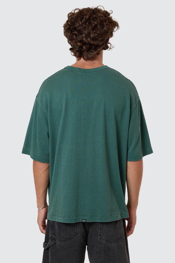 Hemp Box Fit Oversize Tee Sea Pine