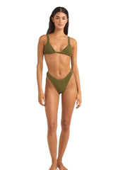 Isla Rib Soft Strap Slide Tri Top Ivy