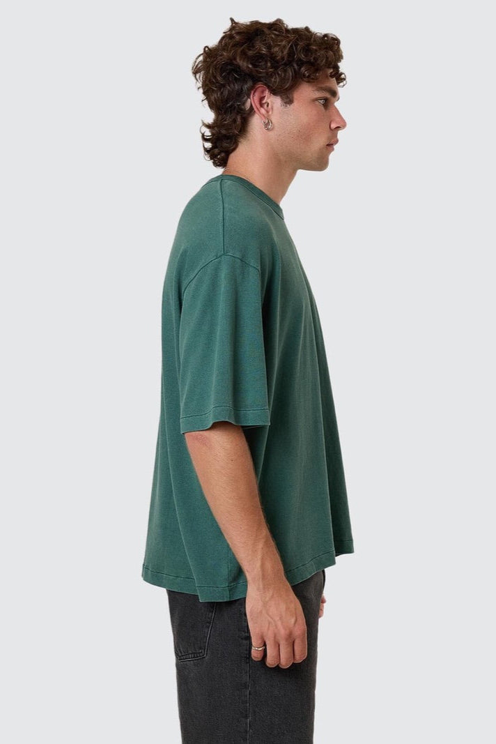 Hemp Box Fit Oversize Tee Sea Pine