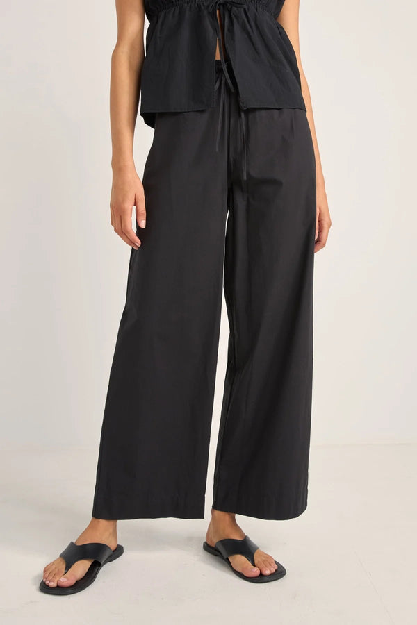 Posie Gathered Pants Black
